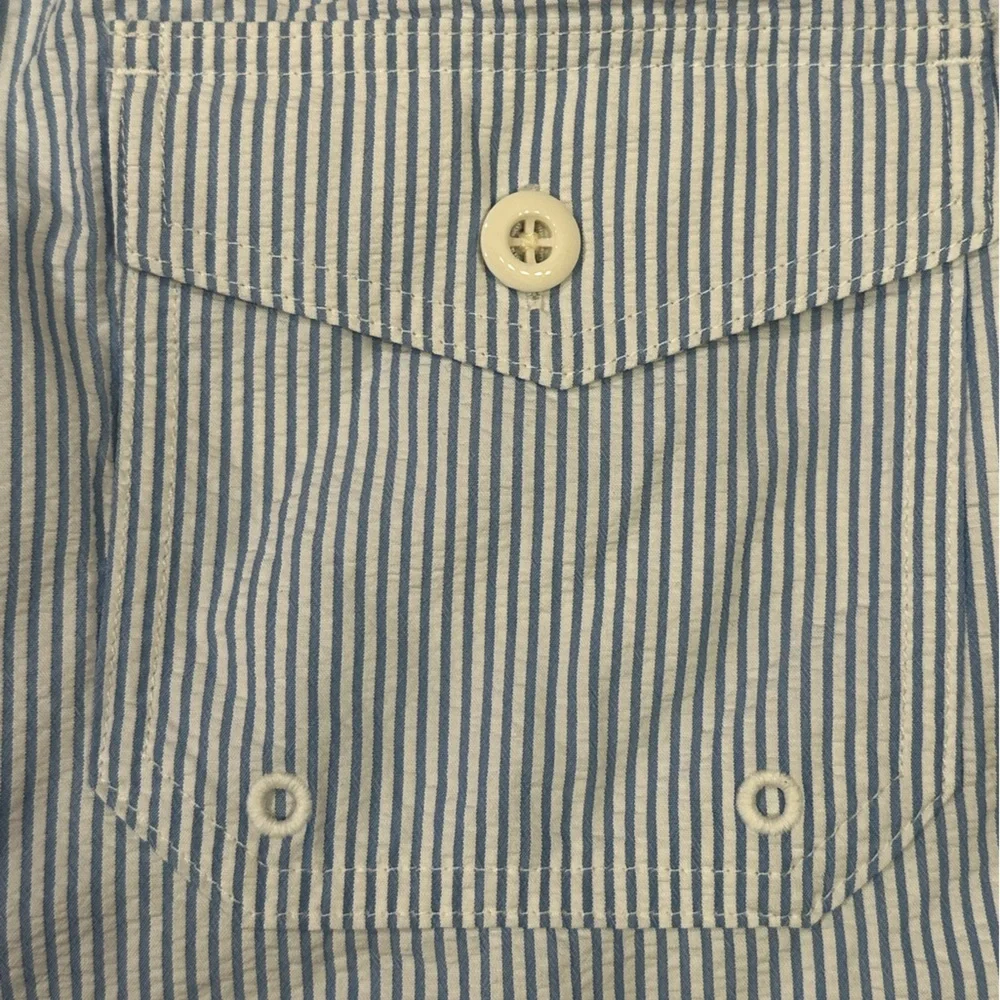 J. Crew 6” Seersucker Swim Trunks, Size XL.